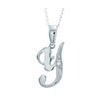 Diamond White Gold Pendant - Y