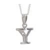 Diamond White Gold Pendant - Y Diamond White Gold Pendant - Y