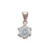 Cubic Zirconia CZ White Gold Pendant