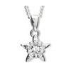 Diamond White Gold Pendant - Star