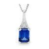 Sapphire White Gold Pendant